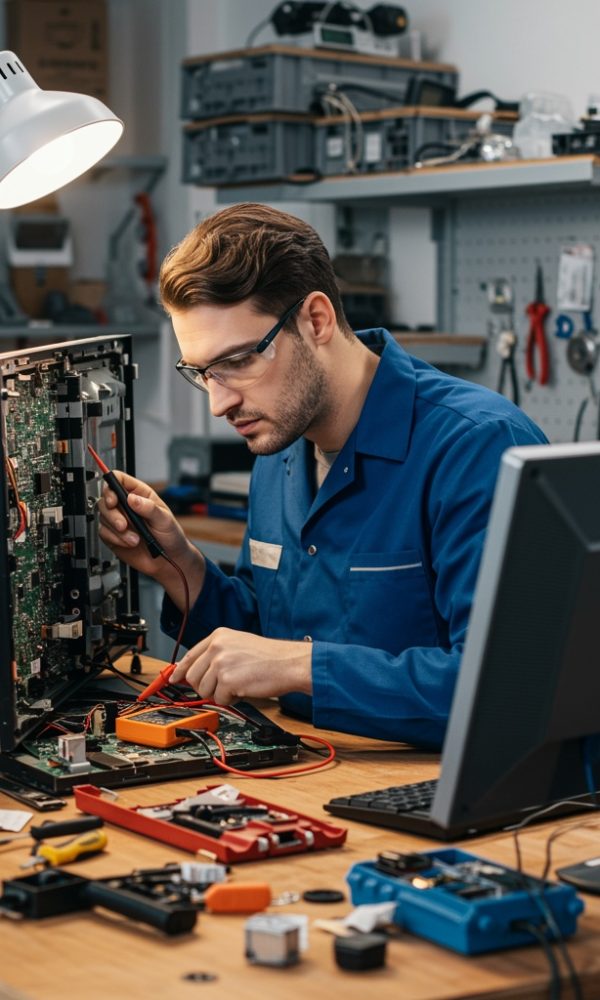 Man,Who,Remont,Tv,And,Monitormonitor